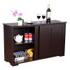WATERJOY Kitchen Storage Sideboard, Stackable Buffet Storage Cabinet