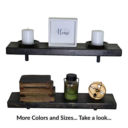 SDI Designs Rustic Farmhouse Floating Shelf Set, the Weathered Collection