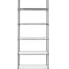 Maximize Space: Adjustable Wire Shelving Unit – 6-Tier or 3-Tier Chrome Rack