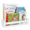 Satauko White Floating Shelves Storage for Ledge Display
