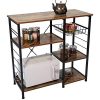 IRONCK Industrial Kitchen Baker's Rack, Kitchen Island Utility Storage Shelf