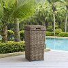 Stylish and Durable UV Resistant Outdoor Wicker Trash Bin with Detachable Lid for Easy Waste Disposal