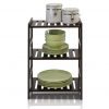 Furinno Pine Solid Wood 3-Tier Storage, Espresso