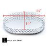 Lindlemann Mirrored Crystal Vanity Tray - Ornate Decorative Tray for Perfume