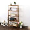 Kinbor 5-Tier Storage Shelving Rack Utility Shelf Multifunctional Bamboo Rack