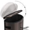 SONGMICS Kitchen Trash Can,13.2 Gal (50L) Pedal Garbage Can
