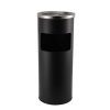 BEAMNOVA Trash Can Outdoor Black Garbage Enclosure Inside