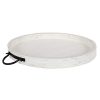 Kate and Laurel Marmora Wood and Metal Round Tray