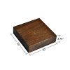 WELLAND Colin 10" Deep Wood Floating Corner Shelf Rustic Wall