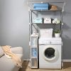 BAOYOUNI 2-Layer Over Washing Machine Storage Rack Utility Metal