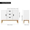 HOMECHO Floor Buffet Sideboard Storage Cabinet Freestanding Console