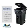 Plasticplace 95-96 Gallon Garbage Can Liners │ 1.2 Mil