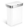 simplehuman 58 Liter / 15.3 Gallon Stainless Steel Touch-Free Rectangular Kitchen
