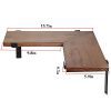 OROPY Solid Wood Floating Corner Shelves Wall Mounted