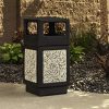 Safco Products Canmeleon Outdoor/Indoor Aggregate Panel Trash Can