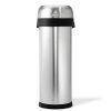 simplehuman 50 Liter / 13.2 Gallon Slim Open Top Trash Can Commercial Grade