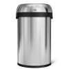 simplehuman 115 Liter / 30 Gallon Bullet Open Top Trash Can Commercial Grade