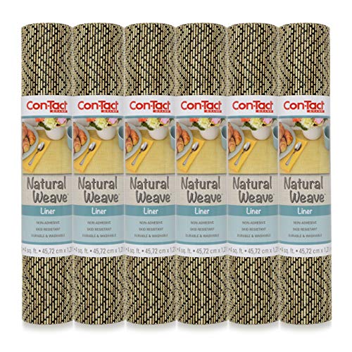 Con-Tact Brand Natural Weave Non-Adhesive Contact Shelf and Drawer Liner