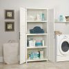 Sauder Homeplus Storage Cabinet, Soft White Finish