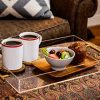 Isaac Jacobs Clear Acrylic Tray with Handle