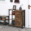 VASAGLE Industrial Storage Cabinet, Bathroom Floor Standing Cabinet