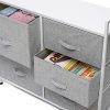 KingSo Fabric 5 Drawer Dresser Storage Tower Organizer Unit