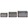 Stone & Beam Mid-Century Modern Storage Trunk with Leather Nailhead Trim