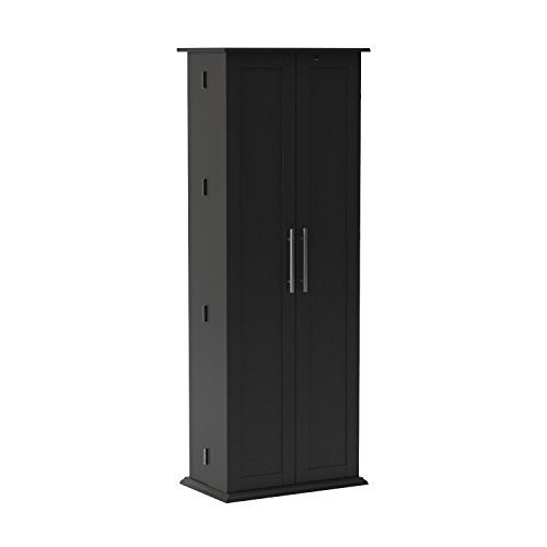 Prepac Grande Locking Media Storage Cabinet with Shaker Doors Storage Cabinet