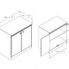 Stylish 2-Door Storage Cabinet – Perfect for Any Room!