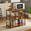 Mr IRONSTONE Kitchen Baker's Rack Vintage Utility Storage