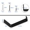 LuckIn Heavy Duty Shelf Bracket 12 Inch, Rustic Black Wall Bracket
