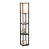 CO-Z Floor Lamp, Etagere Lamp with Shelves, Standing Lamp