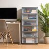 IRIS USA, Inc. 6 Drawer Wide Chest, Gray