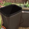 Suncast Trash Hideaway - Outdoor Trash Can for Deck or Patio with Lid