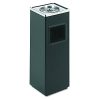 Safco Products Square Ash And Trash Trash Can, Black