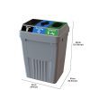 CleanRiver Flex E bin Indoor and Outdoor Sturdy 3-in-1 Waste