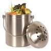 Estilo Stainless Steel Compost Pail, 1 Gallon Compost Bin