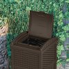 Suncast 33 Gallon Outdoor Trash Can for Patio - Resin Outdoor Trash