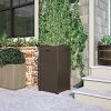 Suncast 33 Gallon Outdoor Trash Can for Patio - Resin Outdoor Trash