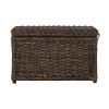 happimess Jacob 30" Wicker Storage Trunk, Brown