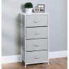 mDesign Vertical Furniture Storage Tower - Sturdy Steel Frame