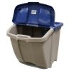Maximize Space with Stackable Storage Bin – 18 Gal Resin Organizer