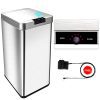 Secura 13 Gallon Automatic Trash Can with Odor-Absorbing Filter