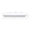 AHDECOR White Corner Wall Shelves, Wall Mounted Floating Corner