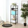 HollyHOME 5 Shelves Adjustable Steel Wire Shelving Rack