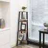 VASAGLE Industrial Corner Shelf, 4-Tier Bookcase, Storage Rack