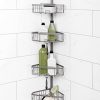 Zenna Home Rust-Resistant Tension Corner Pole Caddy