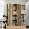 Sauder HomePlus Storage Cabinet – Elegant Lintel Oak Organizer for Any Room
