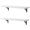 SUPERJARE Wall Mounted Floating Shelves, Set of 2