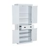 HOMCOM 72" Traditional Colonial Standing Kitchen Pantry Cupboard Cabinet